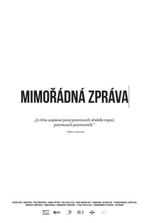 Mimorádná zpráva's poster