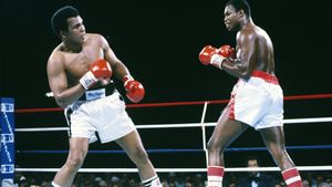 Larry Holmes vs. Muhammad Ali's poster