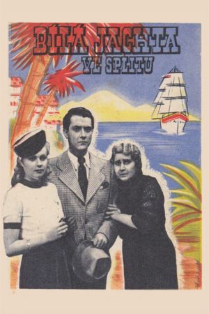 Bílá jachta ve Splitu's poster