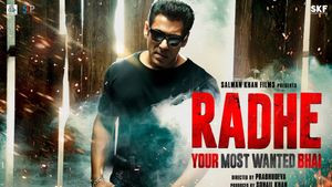 Radhe's poster