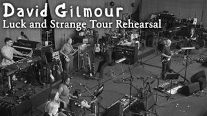 David Gilmour - Luck and Strange Tour Rehearsal's poster