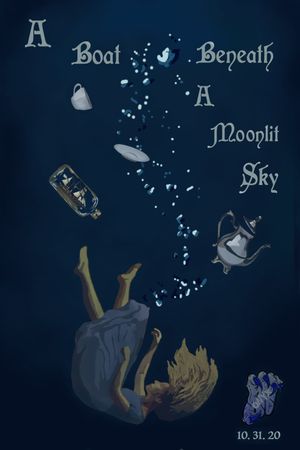 A Boat, Beneath A Moonlit Sky's poster