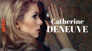Catherine Deneuve, in the eye of the camera's poster