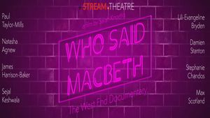 Who Said Macbeth's poster