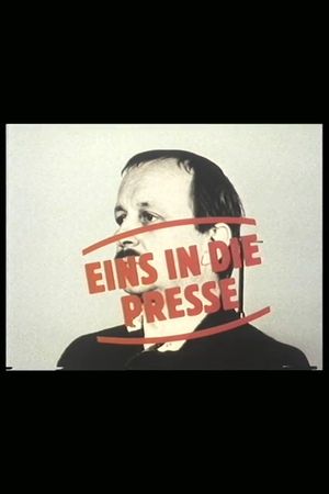 Eins in die Presse - Der Fotograf Günter Zint's poster image