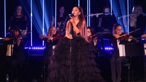 Ariana Grande at the BBC's poster