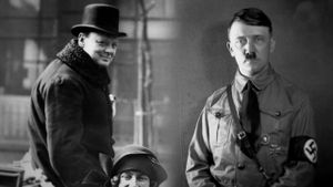 The Eagle and the Lion: Hitler vs Churchill's poster