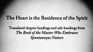 The Heart is the Residence of the Spirit's poster