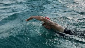 Young Woman and the Sea's poster