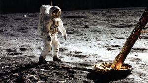 Le premier homme sur la lune : révolution ou canular ?'s poster