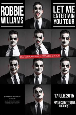 Robbie Williams live at Bucarest's poster