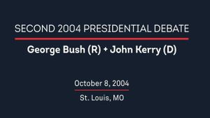 2004 Second Presidential Debate's poster