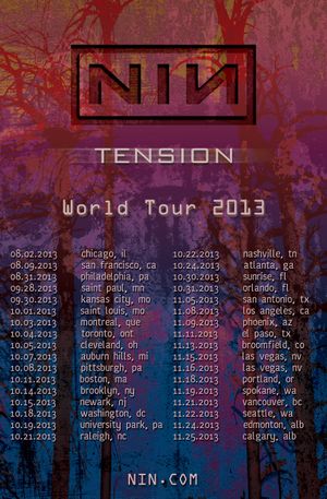 Nine Inch Nails: Tension 2013's poster