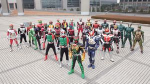 Kamen Rider OOO, Den-O, & All Riders: Let's Go Kamen Riders's poster