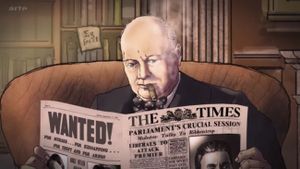 Challenging Churchill's poster