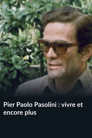 Pier Paolo Pasolini : vivre et encore plus's poster