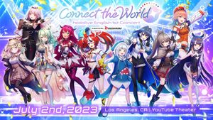 hololive English 1st Concert - Connect the World's poster