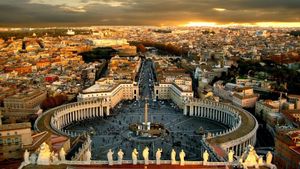 Derrière les portes du Vatican's poster