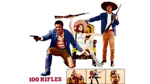 100 Rifles's poster