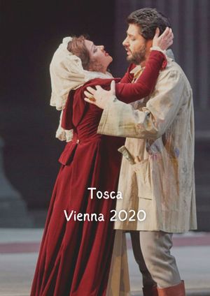 Puccini's Tosca with Anna Netrebko's poster