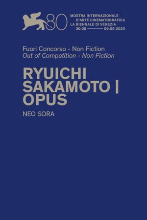 Ryuichi Sakamoto: Opus's poster