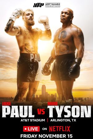 Jake Paul vs. Mike Tyson's poster