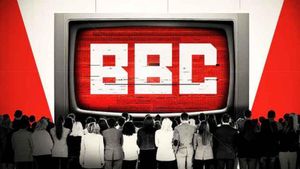 Girls Aloud at the BBC's poster