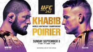 UFC 242: Khabib vs. Poirier's poster