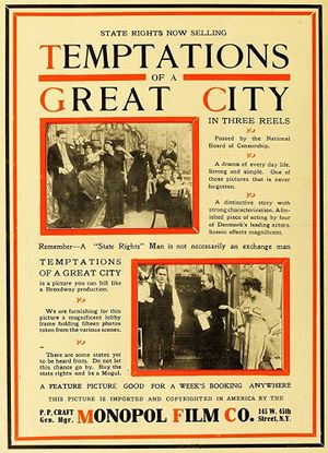 Temptations of a Great City's poster