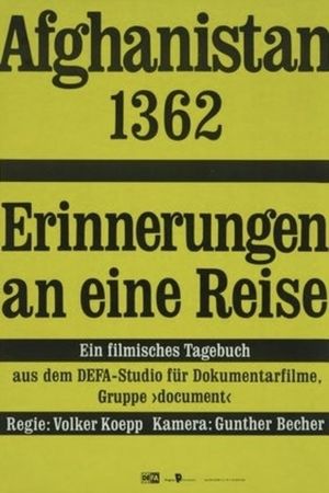 Afghanistan 1362 - Erinnerung an eine Reise's poster