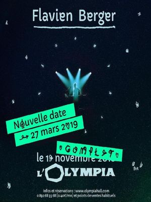Flavien Berger - Live at Olympia's poster