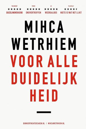 Micha Wertheim: Voor Alle Duidelijkheid's poster