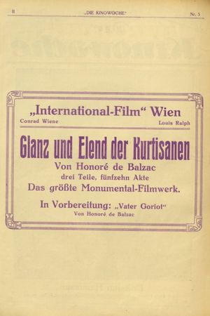 Glanz und Elend der Kurtisanen's poster