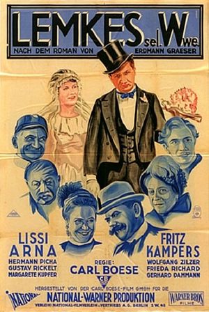 Lemkes sel. Witwe's poster