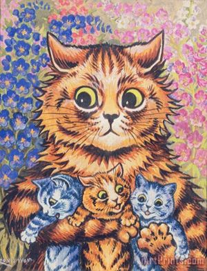 Art Celebrities at Home - Mr Louis Wain's poster