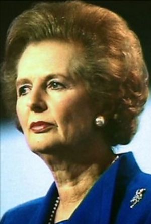 Portillo on Thatcher's poster