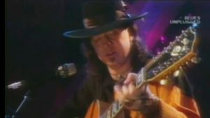 MTV Unplugged: Stevie Ray Vaughan with Joe Satriani's poster