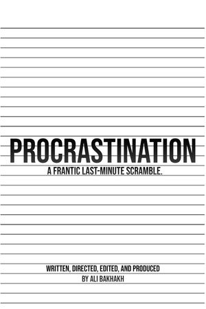 Procrastination's poster