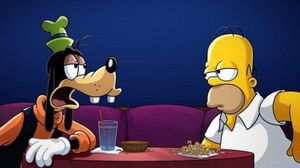 The Simpsons in Plusaversary's poster