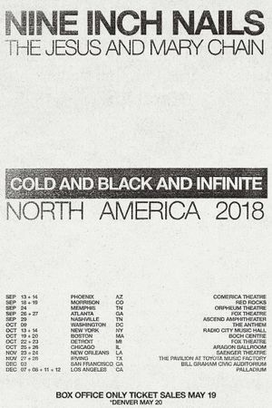 Nine Inch Nails: Live - Cold and Black and Infinite's poster