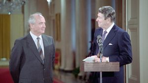 Gorbachev-Reagan: Duel at the top's poster