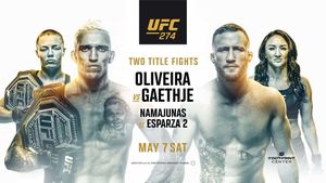 UFC 274: Oliveira vs. Gaethje's poster