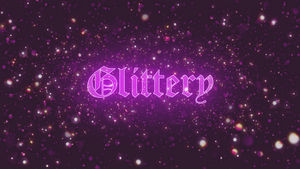 Glittery's poster