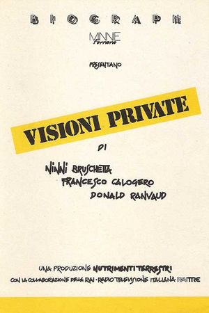 Visioni private's poster