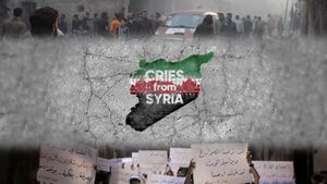 Cries from Syria's poster