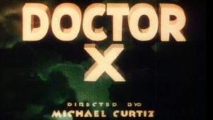 Doctor X's poster