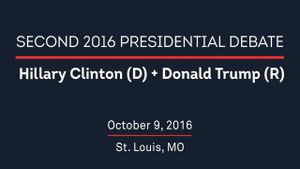 2016 Second Presidential Debate's poster