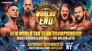 AEW Worlds End's poster