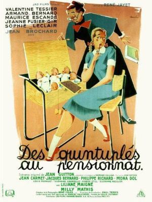 Des quintuplés au pensionnat's poster