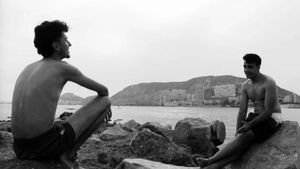 Dos Chicos Frente al Mar's poster